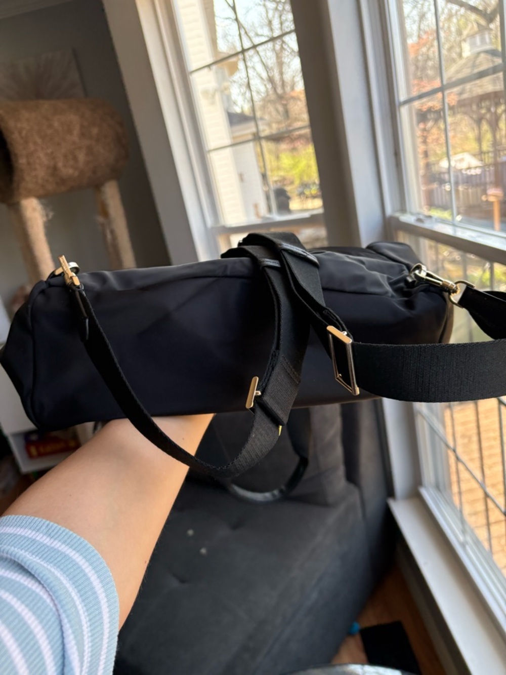 kate spade taylor convertible backpack Black Nylon Zip-Top - Picture 6 of 6
